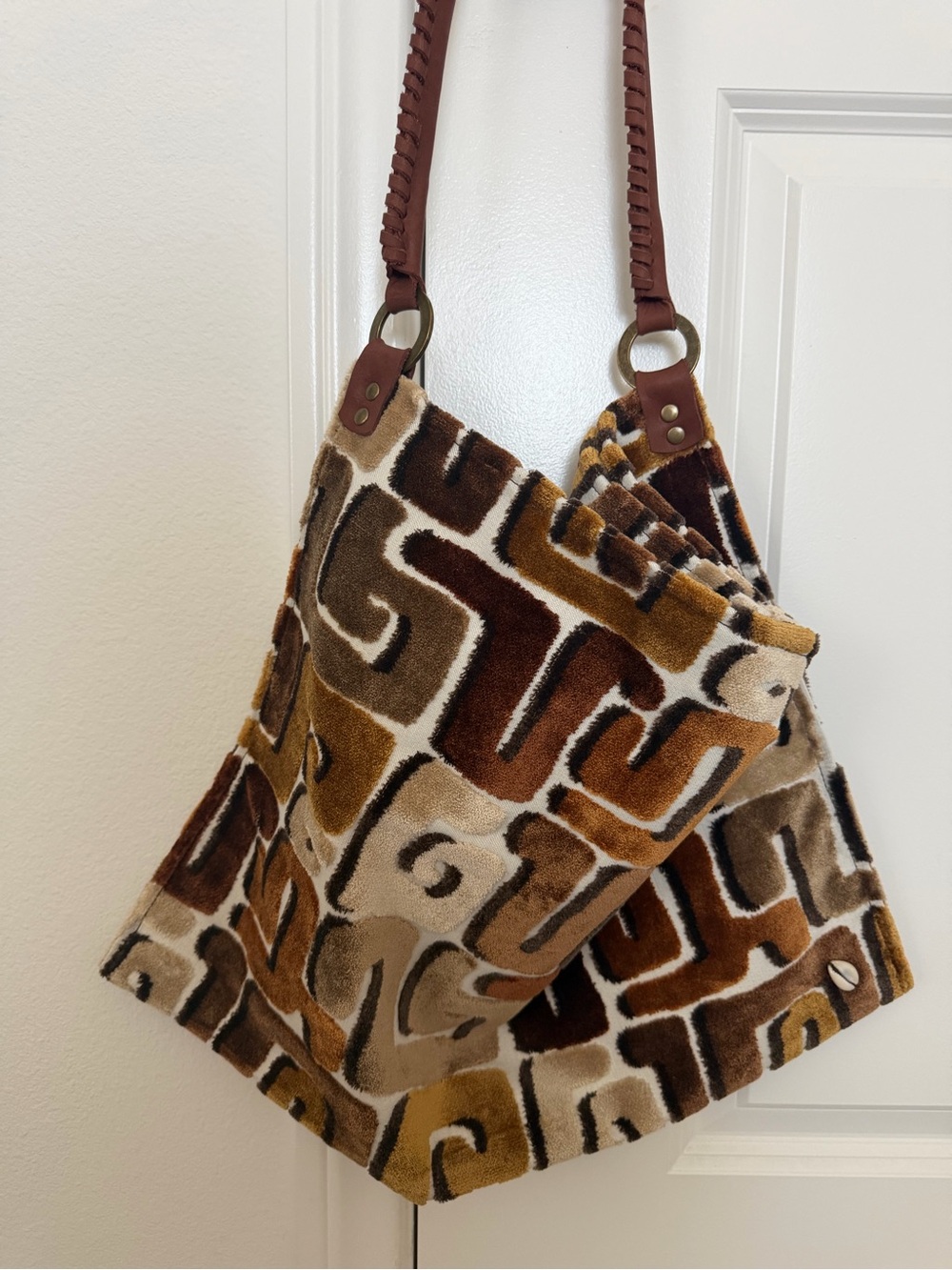 Sweet grass leather co. geo bag/tote - Picture 1 of 13